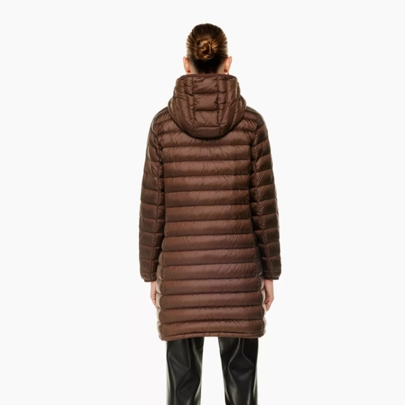 Brand New Babaton Brown Puffer Coat - Picture 3 of 9